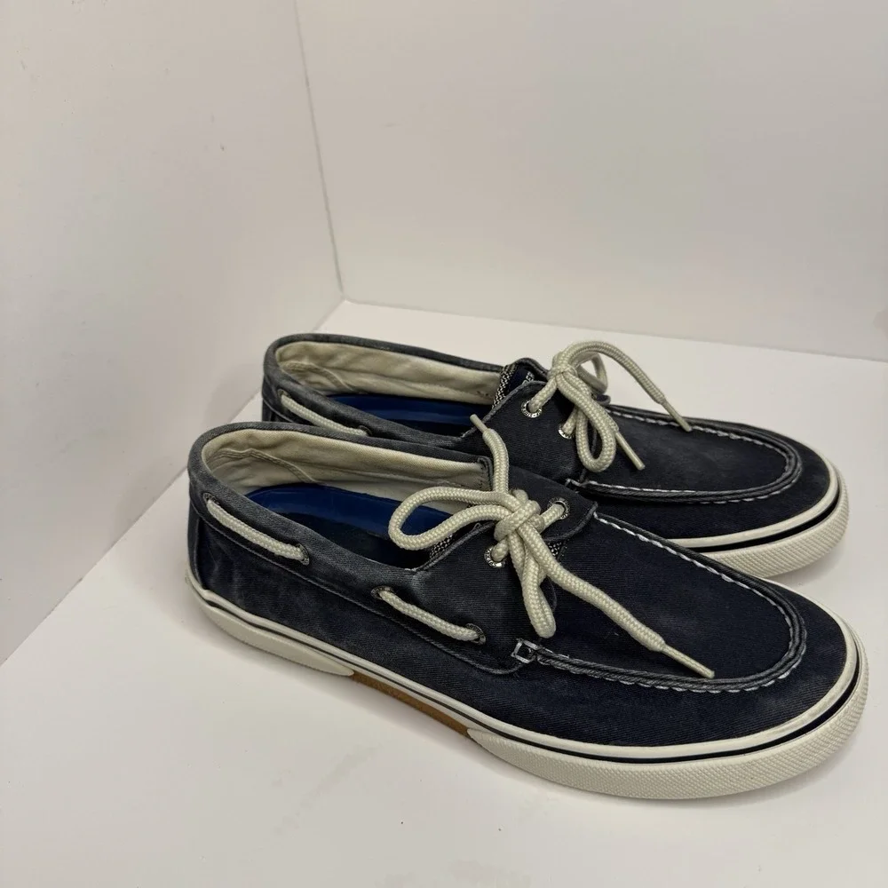Men's These Are Sperry Top-Sider Boat Shoes Navy Blue Size 9.5